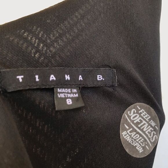 Tiana B. Scoop neck pleated dress black size 8 - Picture 6 of 10